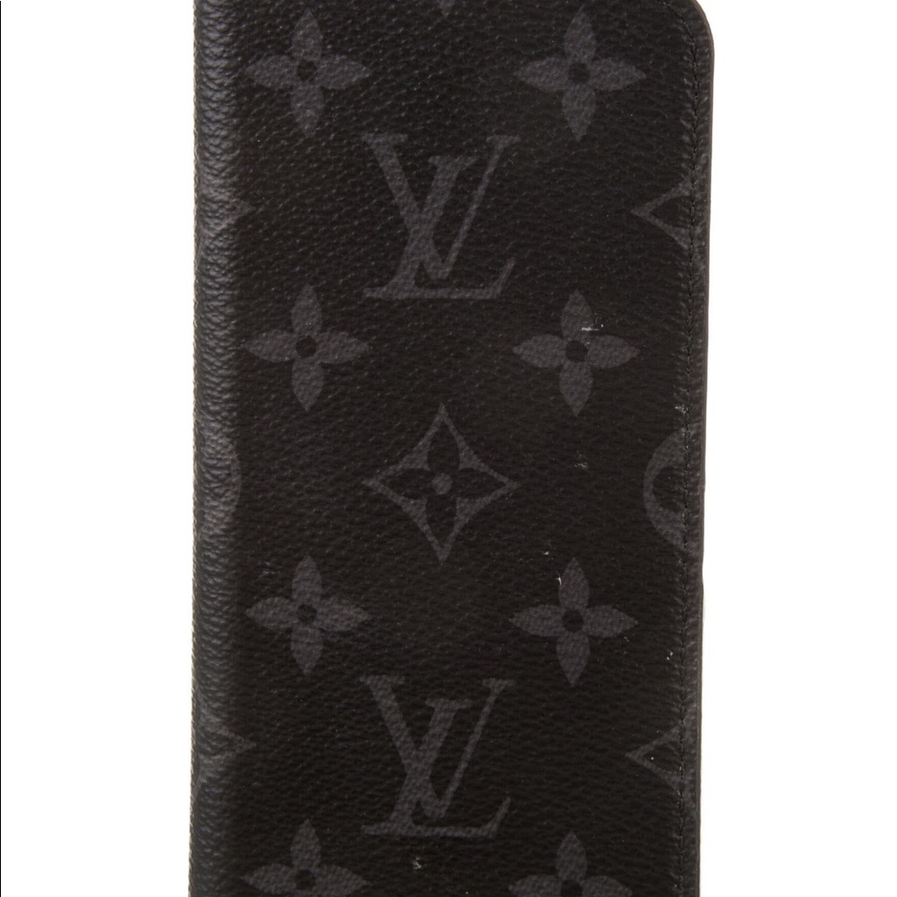 Louis Vuitton Black Monogram iPhone X phone case